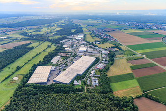 Horstring from the west in the district Minderslachen in Kandel in the state Rhineland-Palatinate, Germany