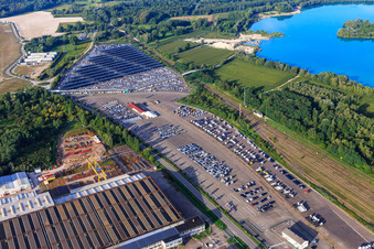 ARCHICUB - Parking space for importing Walon trucks and cars in Lauterbourg in the state Bas-Rhin, France