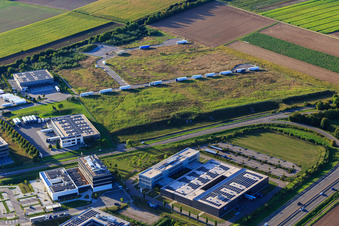 Expansion area of the commercial area in Speyerer Tal in Rülzheim in the state Rhineland-Palatinate, Germany