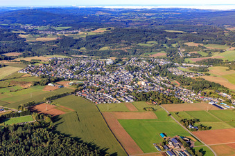 From the east in Hermeskeil in the state Rhineland-Palatinate, Germany