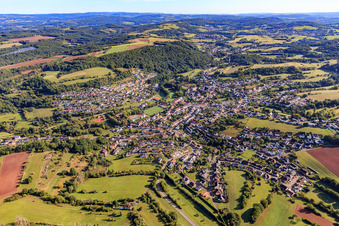 From the southwest in the district Limbach in Schmelz in the state Saarland, Germany
