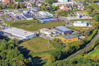 DPDHL ZSP LORETH GmbH, auto akgül Meisterwerkstatt and Federal Police in Kandel in the state Rhineland-Palatinate, Germany