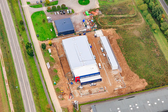 Mat & Provet and new construction site in Rue Joseph Achille Le Bel in the district Altenstadt in Wissembourg in the state Bas-Rhin, France