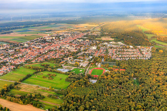 Sports and school center on Jahnstrasse in Kandel in the state Rhineland-Palatinate, Germany