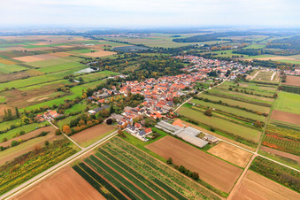 Aerial photograpy of From the southwest in Winden in the state Rhineland-Palatinate, Germany