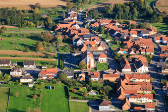 Eglise paroissiale de l' Immaculée Conception de la Vierge d' Aschbach in Aschbach in the state Bas-Rhin, France