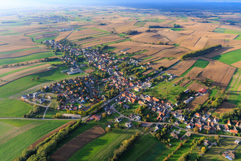 Aerial view of From the southeast in Wintzenbach in the state Bas-Rhin, France