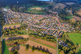 Aerial view of From the southwest in Berg in the state Rhineland-Palatinate, Germany