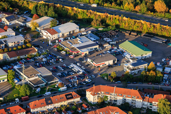 Stoltmann Landau GmbH car dealership, Hahn GmbH automotive repair shop and SIXT car rental Landau in Landau in der Pfalz in the state Rhineland-Palatinate, Germany