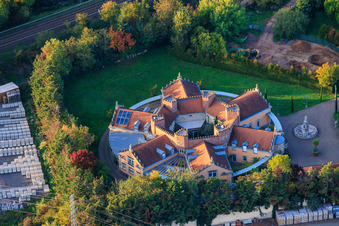 Villa in castle style at LBT Landauer Betonteile GmbH in Landau in der Pfalz in the state Rhineland-Palatinate, Germany