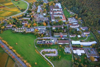 Aerial photograpy of Palatinate Hospital for Psychiatry and Neurology in Klingenmünster in the state Rhineland-Palatinate, Germany