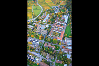Palatinate Hospital for Psychiatry and Neurology in Klingenmünster in the state Rhineland-Palatinate, Germany from above