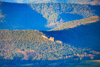 Dimbergpfeiler sandstone climbing rocks in the Palatinate Forest in the district Gossersweiler in Gossersweiler-Stein in the state Rhineland-Palatinate, Germany