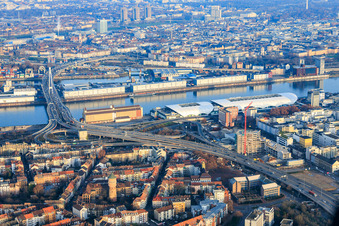 Partially demolished former Ludwigshafen town hall in the former town hall center on the still-to-be-demolished elevated highway (B44) in the district West in Ludwigshafen am Rhein in the state Rhineland-Palatinate, Germany