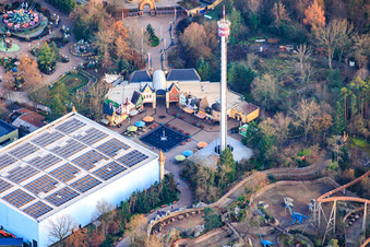 Fountain Square in Plopsaland Germany in Haßloch in the state Rhineland-Palatinate, Germany