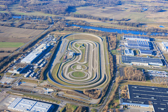 Daimler Truck EVZ test track in Wörth am Rhein in the state Rhineland-Palatinate, Germany