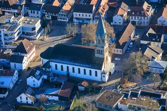 Church of St. Mauritius in Rülzheim in the state Rhineland-Palatinate, Germany