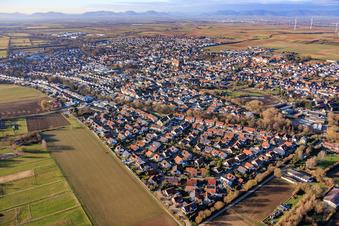 Anne Frank Street in Herxheim bei Landau in the state Rhineland-Palatinate, Germany
