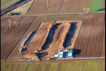 Earthworks in Rohrbach in the state Rhineland-Palatinate, Germany