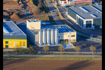 Aerial view of Cornexo GmbH Offenbach in Offenbach an der Queich in the state Rhineland-Palatinate, Germany