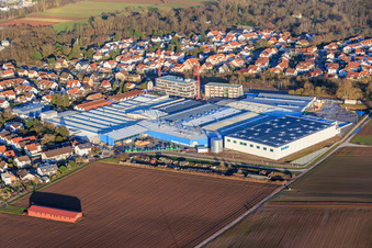 New construction site on the Kardex Remstar grounds in Bellheim in the state Rhineland-Palatinate, Germany