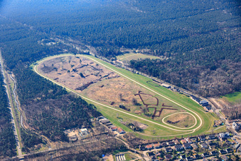 Horse racing track of the Palatinate Racing Club Haßloch eV in Haßloch in the state Rhineland-Palatinate, Germany