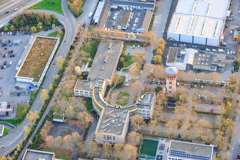 Media:TURM Ludwigshafen, DEKRA Academy Ludwigshafen at the water tower of the former slaughterhouse in Ludwigshafen in the district West in Ludwigshafen am Rhein in the state Rhineland-Palatinate, Germany