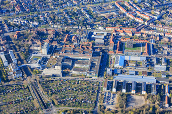 Municipal Hospital Karlsruhe gGmbH, Franz Lust Clinic for Pediatrics and Adolescent Medicine (Children's Hospital Karlsruhe). Nancystraße Student Residence and Helios Clinic for Cardiac Surgery Karlsruhe facilities/children's-and-women's-clinic/children's-and-adolescent-medicine in the district Nordweststadt in Karlsruhe in the state Baden-Wuerttemberg, Germany