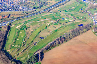 Golf course Golfpark Karlsruhe - GOLF absolute at Gut Batzenhof in the district Hohenwettersbach in Karlsruhe in the state Baden-Wuerttemberg, Germany