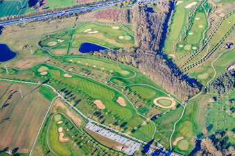 Golf course Golfpark Karlsruhe - GOLF absolute at Gut Batzenhof in the district Hohenwettersbach in Karlsruhe in the state Baden-Wuerttemberg, Germany