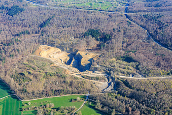 Quarry Keltern of Natursteinwerke im Nordschwarzwald GmbH & Co.KG in the district Dietlingen in Keltern in the state Baden-Wuerttemberg, Germany