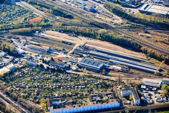 DB InfraGO AG in the district Oststadt in Karlsruhe in the state Baden-Wuerttemberg, Germany
