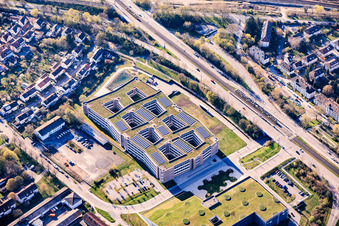 Dm-dialogicum (headquarters) and dmTECH GmbH in the district Durlach in Karlsruhe in the state Baden-Wuerttemberg, Germany