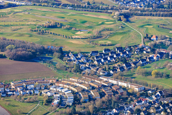 Golf course Golfpark Karlsruhe - GOLF absolute at Gut Batzenhof in the district Hohenwettersbach in Karlsruhe in the state Baden-Wuerttemberg, Germany