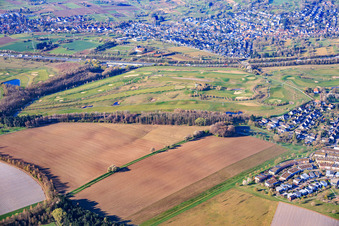 Golf course Golfpark Karlsruhe - GOLF absolute at Gut Batzenhof in the district Hohenwettersbach in Karlsruhe in the state Baden-Wuerttemberg, Germany