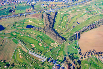 Golf course Golfpark Karlsruhe - GOLF absolute at Gut Batzenhof in the district Hohenwettersbach in Karlsruhe in the state Baden-Wuerttemberg, Germany