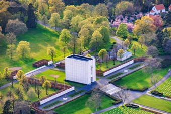 Chapel at the American Military Cemetery and Memorial of Saint-Avold in the district Forêts de Zang et du Steinberg in Saint-Avold in the state Moselle, France