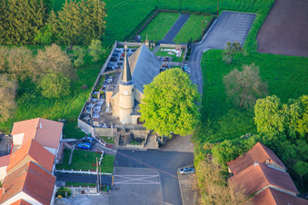 Church of Saint-Pierre de Altrippe and War Memorial in Altrippe in the state Moselle, France