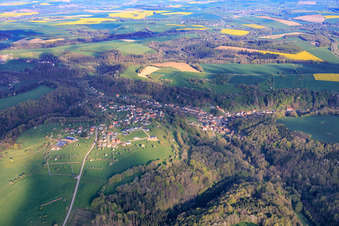 From the east in Hottviller in the state Moselle, France