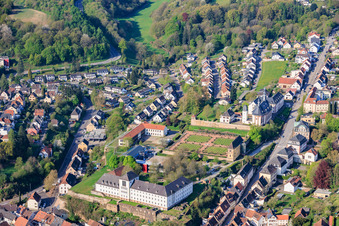 Castle Hill with Orangery, St. Anna and St. Philipp (Castle Church), Kirchberg-Schlossberg Municipal Primary School Blieskastel - Branch and Saarpfalz District Adult Education Center in the Castle in Blieskastel in the state Saarland, Germany
