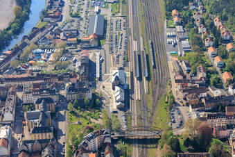 Station from the northwest in Saargemünd in the state Moselle, France