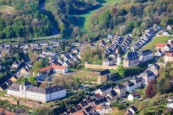 Castle Hill with Orangery, St. Anna and St. Philipp (Castle Church), Kirchberg-Schlossberg Municipal Primary School Blieskastel - Branch and Saarpfalz District Adult Education Center in the Castle in Blieskastel in the state Saarland, Germany