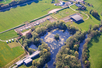 Nature reserve at the Roman Museum Bliesbruck in Bliesbruck in the state Moselle, France