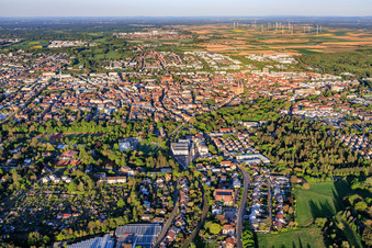 City view from the west in Landau in der Pfalz in the state Rhineland-Palatinate, Germany