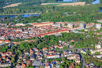 Germersheim Old Town from the West in Germersheim in the state Rhineland-Palatinate, Germany