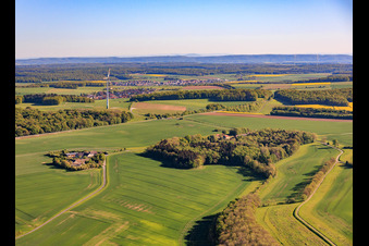 Bayerhof district in the district Waldsachsen in Schonungen in the state Bavaria, Germany