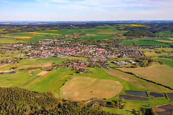 City view from the north in Neustadt an der Orla in the state Thuringia, Germany