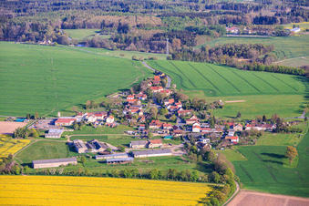 From the northwest in Grobengereuth in the state Thuringia, Germany