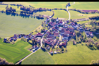 From the west in Gertewitz in the state Thuringia, Germany