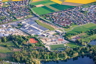 Bernd Potzel Sports Facility Oberau and Staffelstein-West Industrial Park with Goebel Porcelain in Bad Staffelstein in the state Bavaria, Germany